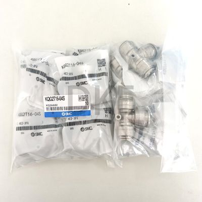 SMC KQG2T16-04S Ένα άγγιγμα Πνευματικό Tee Fitting αρσενικό Τριχόπλευρο Αγκώνα SUS316