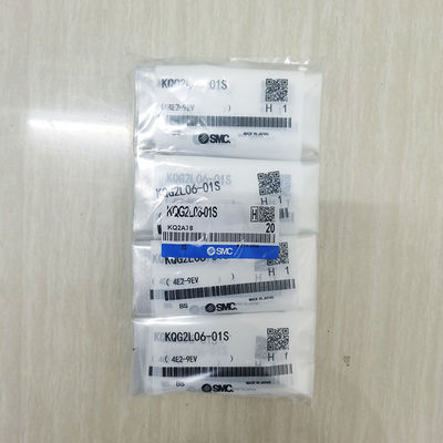 SS316 Συνδυασμός σωλήνων αερίου με νήματα σε σχήμα L KQG2L06-01S SMC IOC