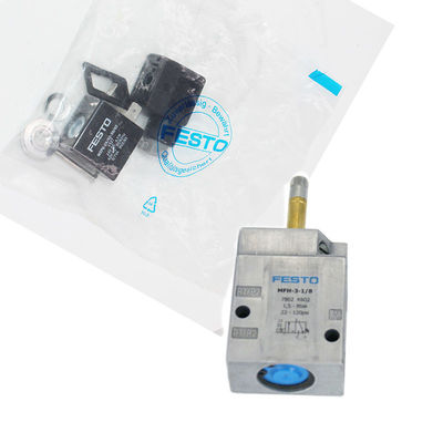 Festo MFH-3-1/8 7802 Ηλεκτρική βαλβίδα ηλεκτροσόλ AC220V Μηχανική επαναφορά ελαστικών