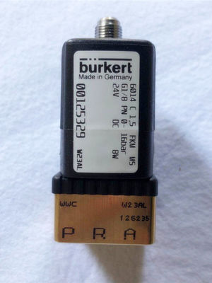 Burkert 00125329 3/2 Way Solenoid Valve 16 Bar 24v Συνήθως κλειστή G1/8