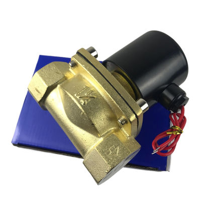 2W350-35 1 1/4 ίντσες καθαρή μπρούντζι Σολενοειδής βαλβίδα Αεροβαλβίδα νερού κανονικά κλειστό NC