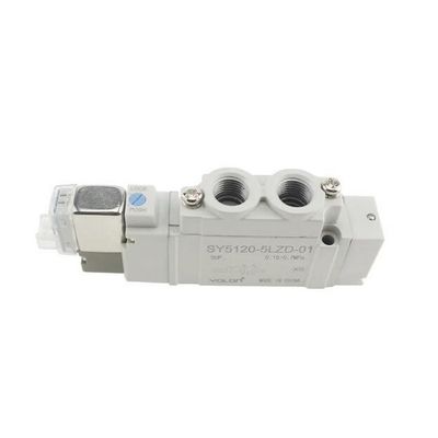 SMC Σολενοειδής βαλβίδα SY5320-5LZD-C6 DC12V Μία επαφή με το μέγεθος θύρας ø6 3 θέση Κλειστό κέντρο
