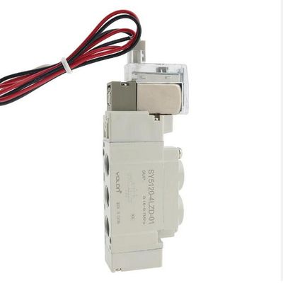 SMC Σολενοειδής βαλβίδα SY5320-5LZD-C6 DC12V Μία επαφή με το μέγεθος θύρας ø6 3 θέση Κλειστό κέντρο