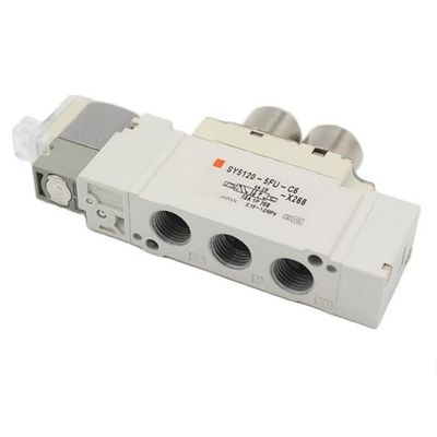SMC Σολενοειδής βαλβίδα SY5320-5LZD-C6 DC24V Μία επαφή Μεγέθος θύρας ø6 3 θέση Κλειστό κέντρο