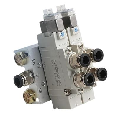 SY5220-6LZD-C4 Σολενοειδής βαλβίδα SMC 2 θέση Διπλή DC12V Μία επαφή Μεγέθος θύρας Ø4