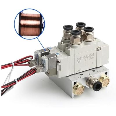 SY5220-5LZD-C4 Σολενοειδής βαλβίδα SMC 2 θέση Διπλή DC24V Μία επαφή Μεγέθος θύρας Ø4
