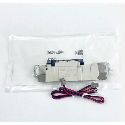 SMC SY5220-5LZD-01 DC24V Μέγεθος θύρας 1/8 Πνευματική σόλενοειδή βαλβίδα νήμα σωλήνα 2 θέση διπλή