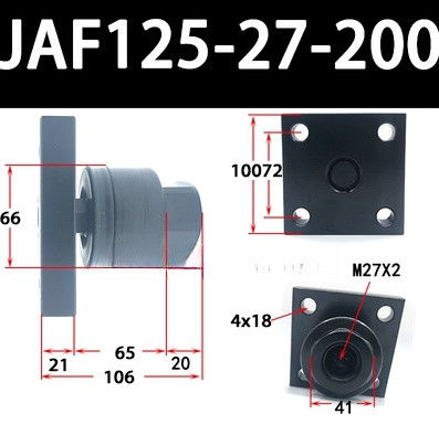 JAF125-27-200 M27x2 Ονομαστικό μέγεθος για εναρμόνιση αερίου κυλίνδρου