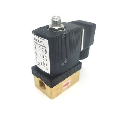 BURKERT 6014D 00126196 Συνήθως ανοικτή σόλενοειδής βαλβίδα G1/8 AC24V 8W Κεφάλαιο βαλβίδας χαλκού 32 * 32 0~16bar