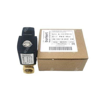00126216 Σολενοειδής βαλβίδα Burkert G1/8 1.5 Τρύπα ροής DC24V 8W Σώμα βαλβίδας από ανοξείδωτο χάλυβα 6014 C κανονικά κλειστό