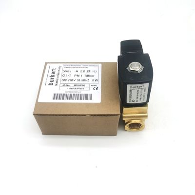 00126227 G1/4 Burkert Σολενοειδής βαλβίδα 6014 C κανονικά κλειστή AC220V 8W Σώμα βαλβίδας από ανοξείδωτο χάλυβα 0~10bar