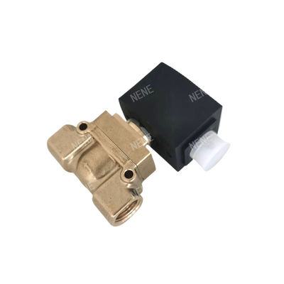 ηλεκτρομαγνητική βαλβίδα 00126161 burkert 6014 D άμεση δράση σύνδεση κάτω πλάκα κανονικά ανοιχτή 2.0 τρύπα ροής DC24V 8W Brass βαλβίδα σώμα 0 ~ 10bar