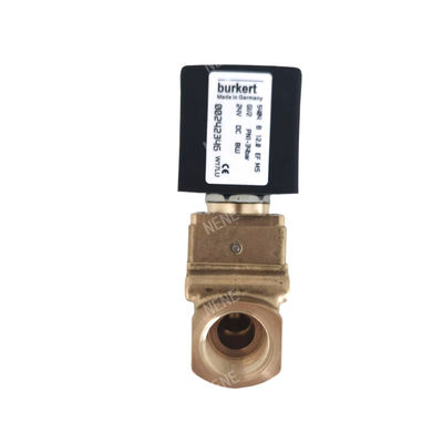 ηλεκτρομαγνητική βαλβίδα 00126161 burkert 6014 D άμεση δράση σύνδεση κάτω πλάκα κανονικά ανοιχτή 2.0 τρύπα ροής DC24V 8W Brass βαλβίδα σώμα 0 ~ 10bar