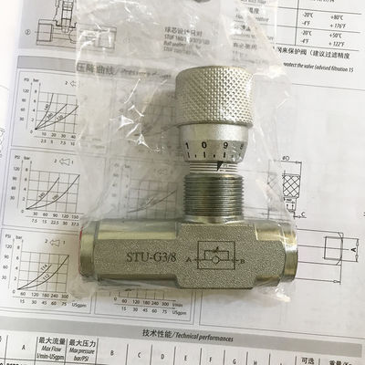 STU-G3/4 STU-NTP3/4 6 ιντσών βαλβίδα ελέγχου ροής με ακρίβεια υδραυλική βαλβίδα αερισμού