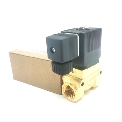Burkert 00132865 AC24V Σολενοειδής βαλβίδα άμεσης δράσης G1/8 6014 C κανονικά κλειστή 0~25bar 3/2 Way Brass Body