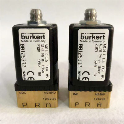NBR Seal Brass Body Burkert Σολενοειδής βαλβίδα ελέγχου 00125332 6014
