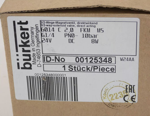 Συστήματα ελέγχου υγρών Burkert - 125348 - Σολενοειδής βαλβίδα, 6014 00125348