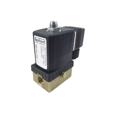 00301170 BURKERT 5404 G1/2 2/2 Κανονικά ανοικτή 12 Τρύπα ροής FKM (φθοριούχο καουτσούκ) Σφραγισμένο σώμα βαλβίδας από χαλκό AC24V 8W 1-32bar