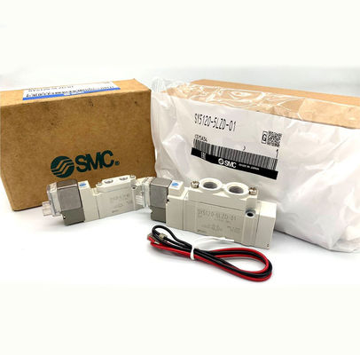 Πέντε θύρες SMC Σολενοειδείς βαλβίδες Soft Seal SY5220-6LZD-01 SY5220-5LZD-C6 SY5220-5LZD