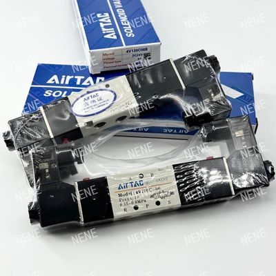 4V130C-M5 Ηλεκτρομαγνητική βαλβίδα AIRTAC AC220V DC24V 5/3-οδική αντοχή σε έκρηξη