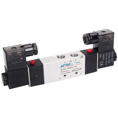 Airtac 4V230C-08: Σολενοειδής αεραγωγός - 4V230C08B AC220V DC24V