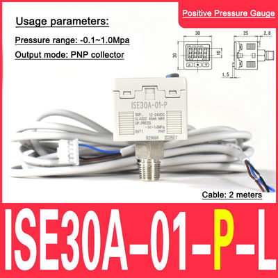 ISE30A-01-P ISE30A-01-P-L Ψηφιακός μετρητής πίεσης SMC θετικής πίεσης τύπου P
