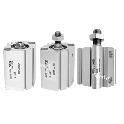 SMC CQ2A12-10D CQ2 Τυποποιημένος κύλινδρος, 12 mm διάτρηση κύλινδρου, 10 mm L εγκεφαλική κίνηση, διπλή δράση κύλινδρου, τοποθέτηση και από τα δύο άκρα