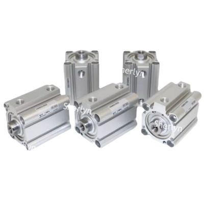 SMC CQ2A12-10D CQ2 Τυποποιημένος κύλινδρος, 12 mm διάτρηση κύλινδρου, 10 mm L εγκεφαλική κίνηση, διπλή δράση κύλινδρου, τοποθέτηση και από τα δύο άκρα