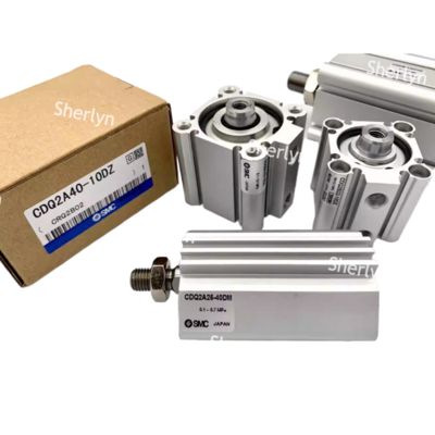 CQ2A12-50D SMC Συμπαγής Κύλινδρος Τυπικός Τύπος Διπλής Ενέργειας Μονής Ράβδου Σειρά CQ2 12 Διάμετρος