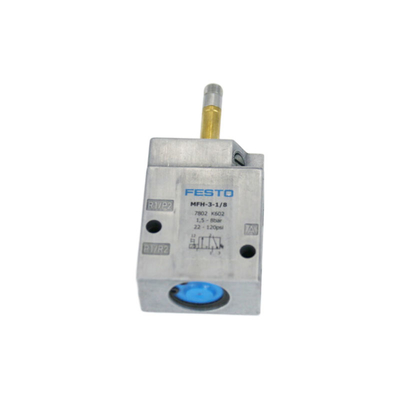 Βαλβίδα Festo MFH-3-1/8 7802, Tiger Classic, 3/2 κλειστή μηχανική ελατηρίου, G 1/8 θηλυκό, 1.5-8 bar