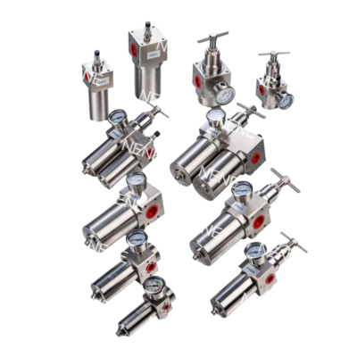 SR400 3/8“ 1/2” Ρυθμιστής φίλτρου πνευματικού λιπαντήρα από ανοξείδωτο χάλυβα βαλβίδα ρύθμισης πίεσης