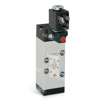 CAMOZZI 951-000-P11-23-G7J Σολενοειδής βαλβίδα ISO5599-1 Μέγεθος 1 5/2 οδός, Διπλός σολενοειδής 230V AC 3.5VA