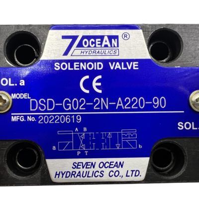 7 OCEAN Πνευματική βαλβίδα ηλεκτροσόκ DSD-G02-2N-A220-90 AC220 Βαλβίδα κατευθυντικού ελέγχου τάσης