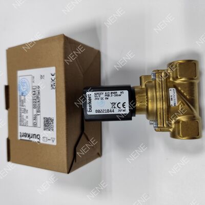 DC24V BURKERT Τύπου 6281 00221868 G3/8 2/2 Κανονικά Κλειστό Σώμα Βαλβίδας από Ορείχαλκο Λειτουργία Χειροκίνητης Παράκαμψης 13.0 Διάφραγμα Ροής FKM Seal 8W 0.2-16bar 0 έως +120°C