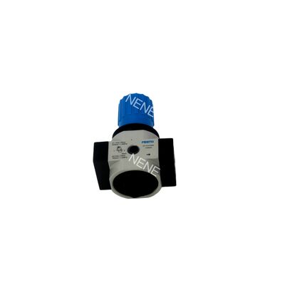 Ρυθμιστής πίεσης LR-3/8-D-MINI Festo 162580 Με μανόμετρο 0,5-12 Bar Κράμα ψευδαργύρου G3/8 1700L/min Κλειδώσιμο περιστροφικό κουμπί Άμεσης δράσης διάφραγμα