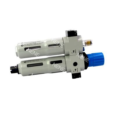 Μονάδα G1/8 FRL Festo FRC-1/8-D-MINI-MPA 8002266 0.5-12bar 40μm από κράμα ψευδαργύρου, χειροκίνητη αποστράγγιση με μανόμετρο MPA