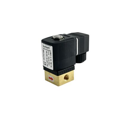 220VAC 8W 0-16bar Σολενοειδής βαλβίδα Burkert 00134248, 6013 άμεση δράση 2/2 κανονικά κλειστό, G1/8 νήμα, 2.5mm οπτικό άνοιγμα, χάλκινο σώμα FKM σφραγίδα
