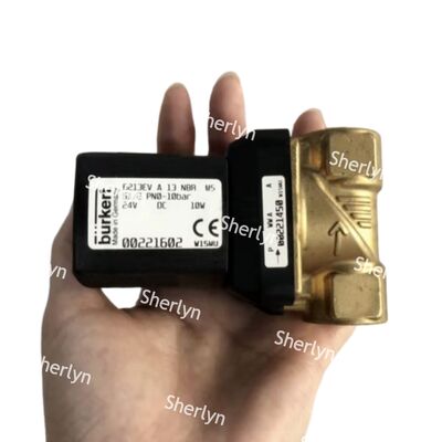 Ηλεκτρομαγνητική βαλβίδα 1,5W Ultra-Low Power G1 1/4″ 25mm FKM σφραγισμένη ορειχάλκινη βαλβίδα Burkert 00221888 24V DC 2/2 NC 0-120°C Υποβοηθούμενη σερβομηχανή