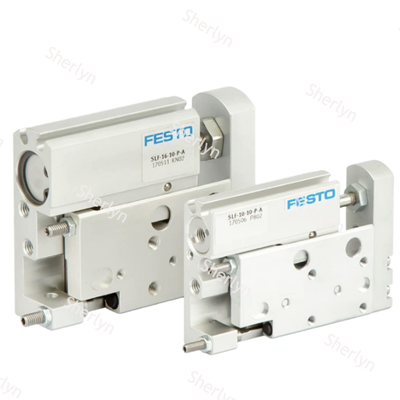 Διπλή δράση FESTO 170503 SLF-6-10-P-A Linear Slide Air Cylinder, 6×10mm Spec Ανθεκτικό στη διάβρωση Αλουμίνιο Σώμα ελαστικό άκρο μαξιλάρι για εξοπλισμό αυτοματισμού