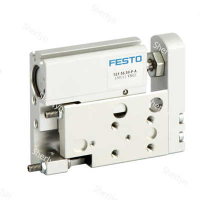 Διπλή δράση FESTO 170503 SLF-6-10-P-A Linear Slide Air Cylinder, 6×10mm Spec Ανθεκτικό στη διάβρωση Αλουμίνιο Σώμα ελαστικό άκρο μαξιλάρι για εξοπλισμό αυτοματισμού