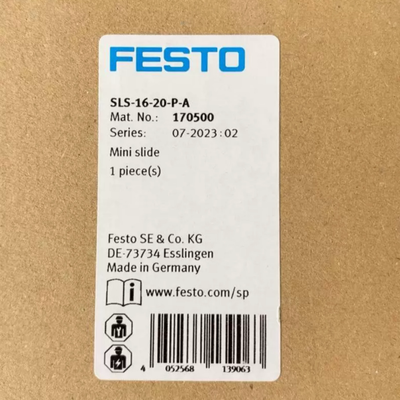 SLS-6-5-P-A FESTO Mini Slide Cylinder SLS Series 6mm Διάμετρος 5mm Stroke Διπλής Δράσης Πνευματικός Γραμμικός Ενεργοποιητής