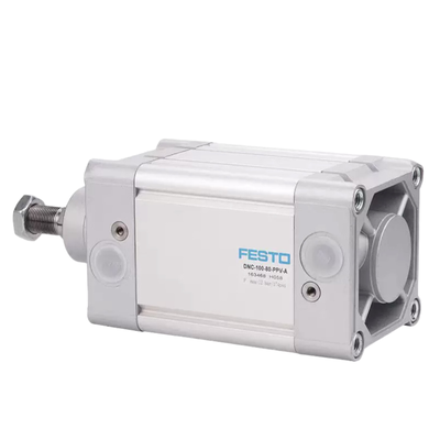 FESTO DNC32-25-PPV-A 163305 Διπλή δράση Αεροκύλινδρο 32mm Bored 25mm εγκεφαλικό με PPV ρυθμιζόμενο μαξιλάρι