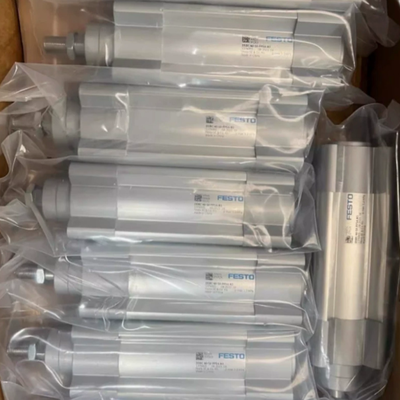 32 χιλιοστών 80 χιλιοστών FESTO DNC32-80-PPV-A 163307 Διπλό κύλινδρο αέρα με διμερές ρυθμιζόμενο πνευματικό μαξιλάρι PPV