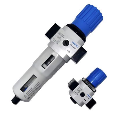 FESTO LF-1/2-D-MAXI 186463 Φίλτρο πεπιεσμένου αέρα από κράμα ψευδαργύρου 40μm Διήθηση, Χειροκίνητη αποστράγγιση, Πίεση εργασίας 0,5-12 bar