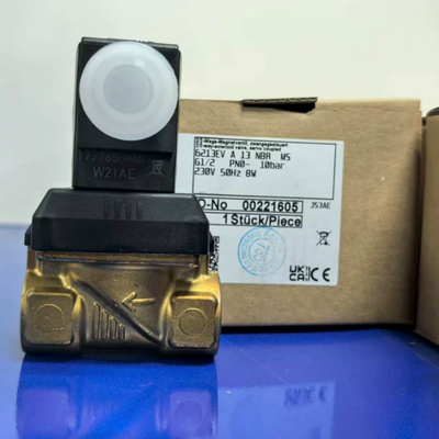 Burkert 6213 Σολενοειδής βαλβίδα 00221602 G1/2 2/2 NC DC24V 8W Κώμα χάλκινο NBR Σφραγίδα 0-10bar