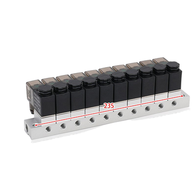 1-Inlet-8-Outlet 2V025-06-8F Πολλαπλή βαλβίδα ηλεκτρομαγνητικής βαλβίδας και 2V025-06-10F 1-Inlet-10-Outlet FKM Δακτύλιος στεγανοποίησης πολλαπλών θέσεων Βαλβίδα εισαγωγής αέρα