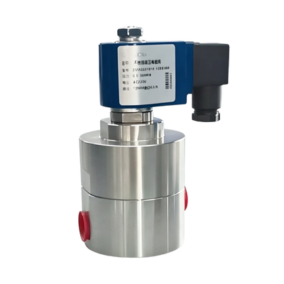 H3S10B02 1/4 ′′ Port Size Light Oil Valve 2 Way Συνήθως κλειστό 10mm Τύπος Τυφλώματος Μέγεθος Σώμα από ανοξείδωτο χάλυβα