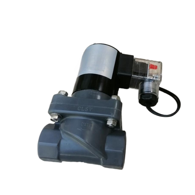1-1/4' Port Μέγεθος FF1C32B32 32mm Μέγεθος ορίζοντα CPVC Σώμα Πνευματική Σολενοειδής Βαλβίδα 2 Way NC Αλκαλική συμβατή βαλβίδα