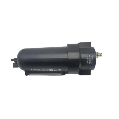 IMI Norgren Zinc Alloy Pneumatic Filter Regulator Lubricator with 10 Bar Maximum Inlet Pressure and 5 μm Filtration for Industrial Applications
