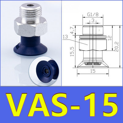 FESTO VAS15 Vacuum Suction Cup White Silicone Black NBR Blue NBR For Industrial Automation Pneumatic Material Handling Equipment